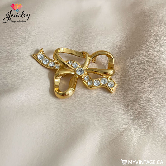 Brooch Elegant Bow  - A Touch of Sophistication